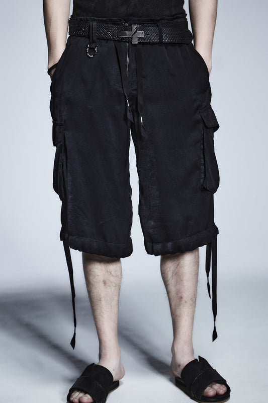 Wide Cargo Pants Black