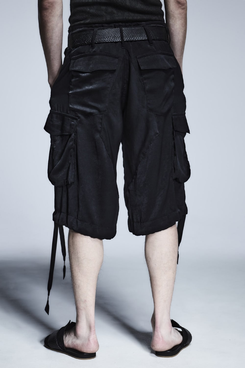 Wide Cargo Pants Black