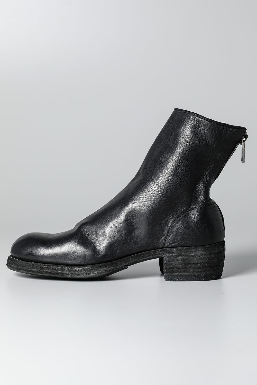 Short Back Zip Boots - Horse Full Grain Leather - 796Z
