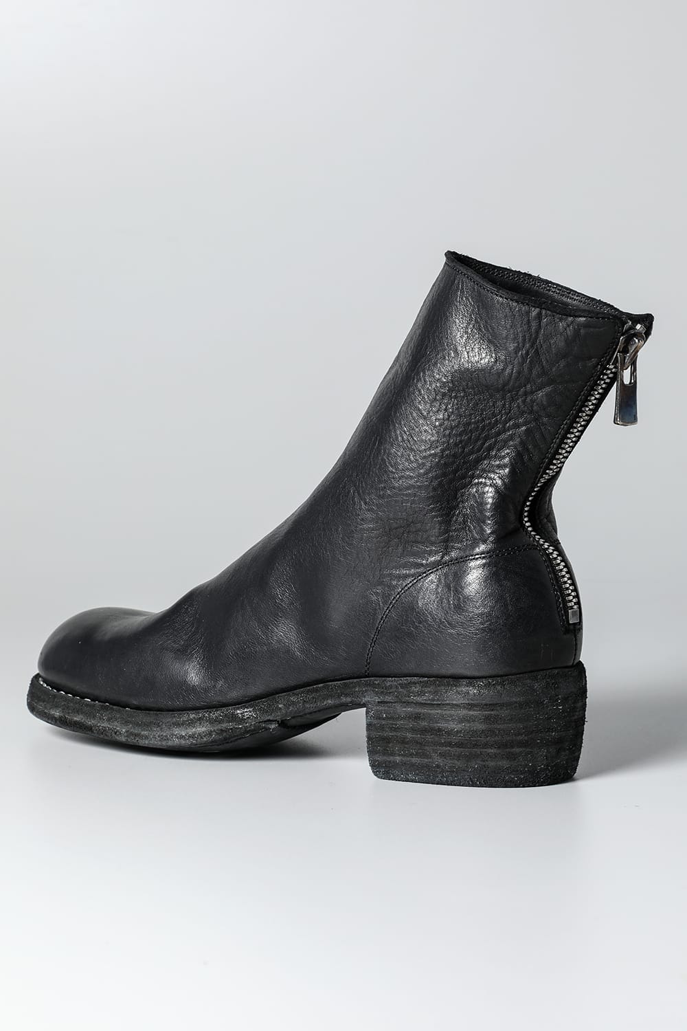 Short Back Zip Boots - Horse Full Grain Leather - 796Z