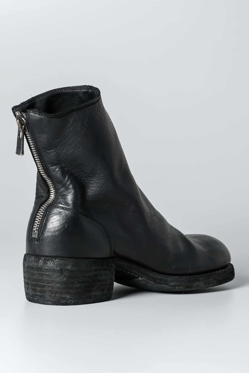 Short Back Zip Boots - Horse Full Grain Leather - 796Z