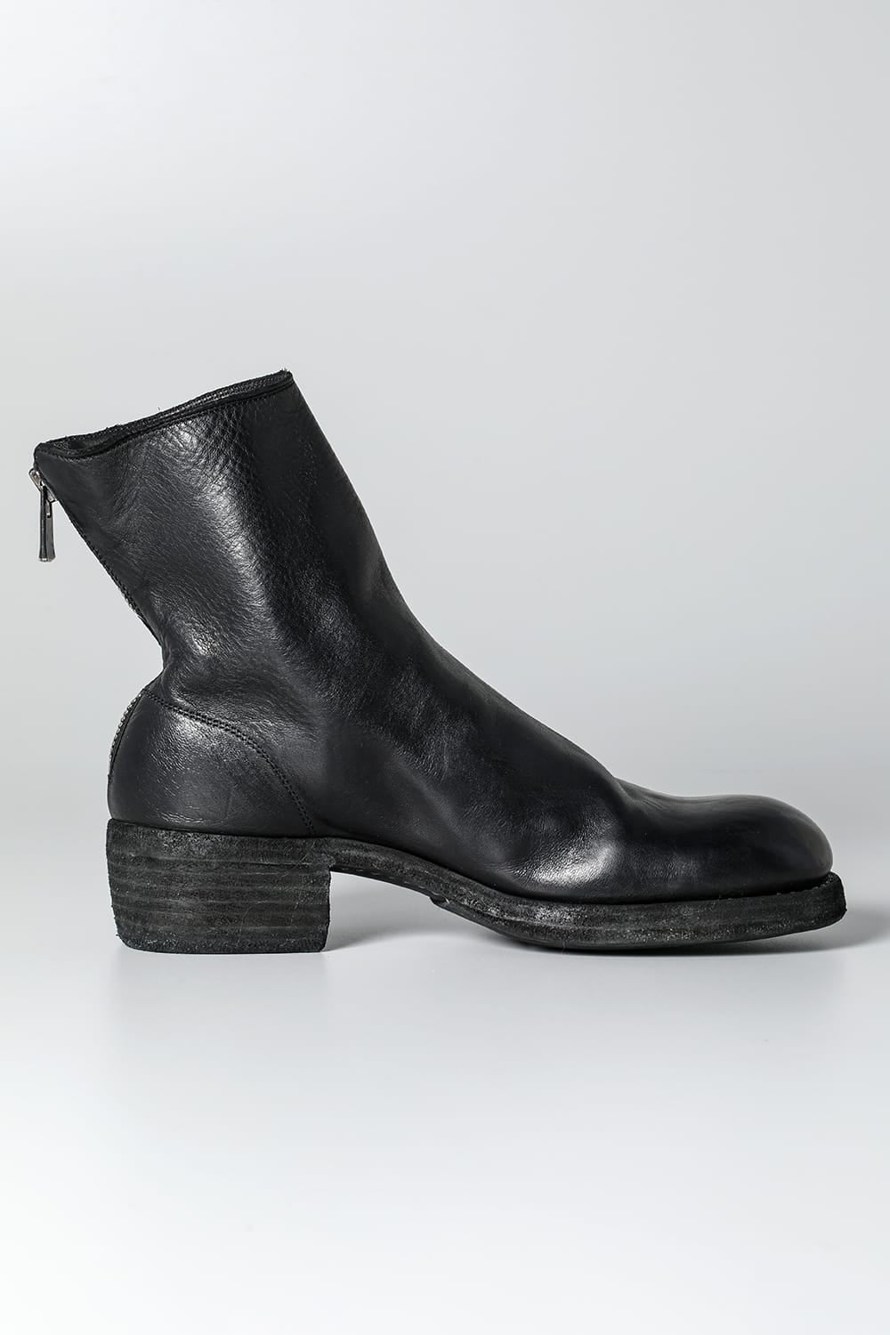 Short Back Zip Boots - Horse Full Grain Leather - 796Z