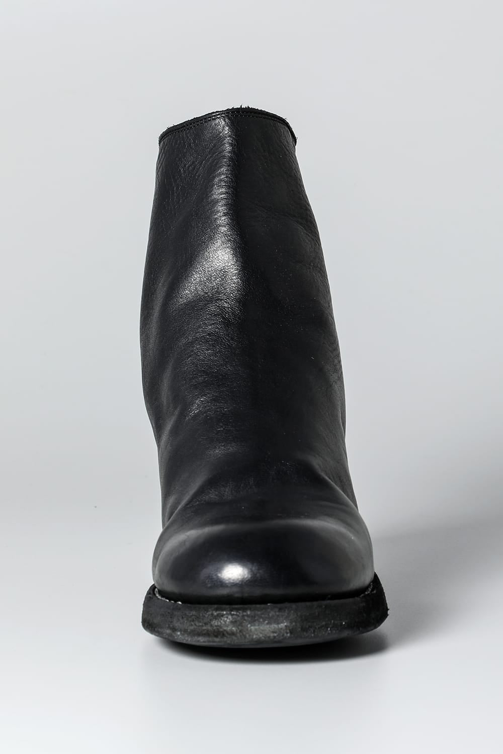 Short Back Zip Boots - Horse Full Grain Leather - 796Z