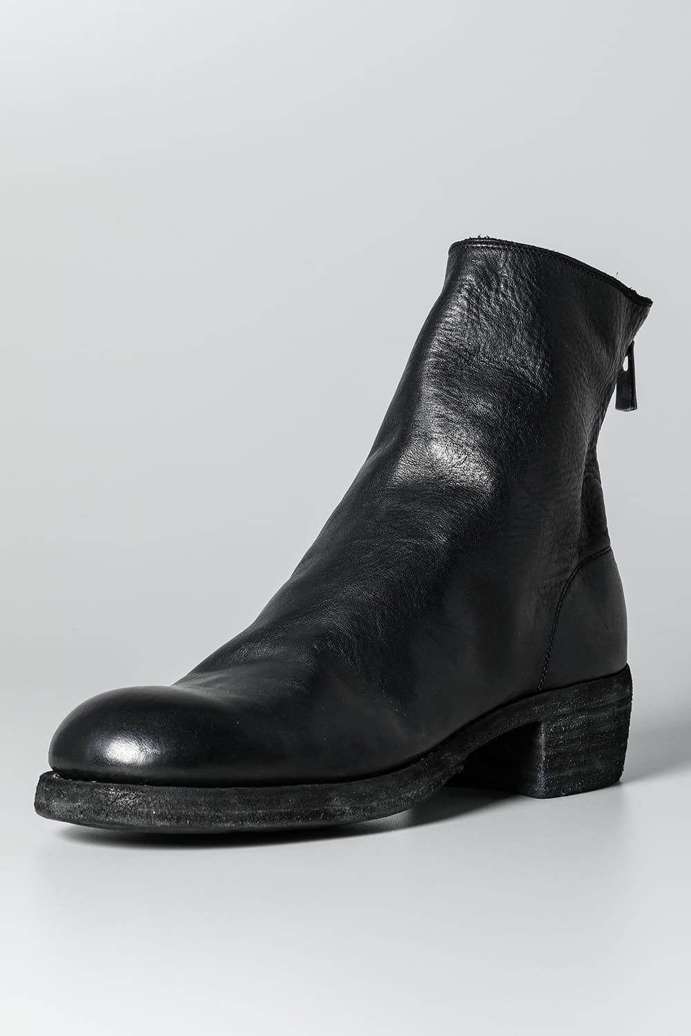 Short Back Zip Boots - Horse Full Grain Leather - 796Z