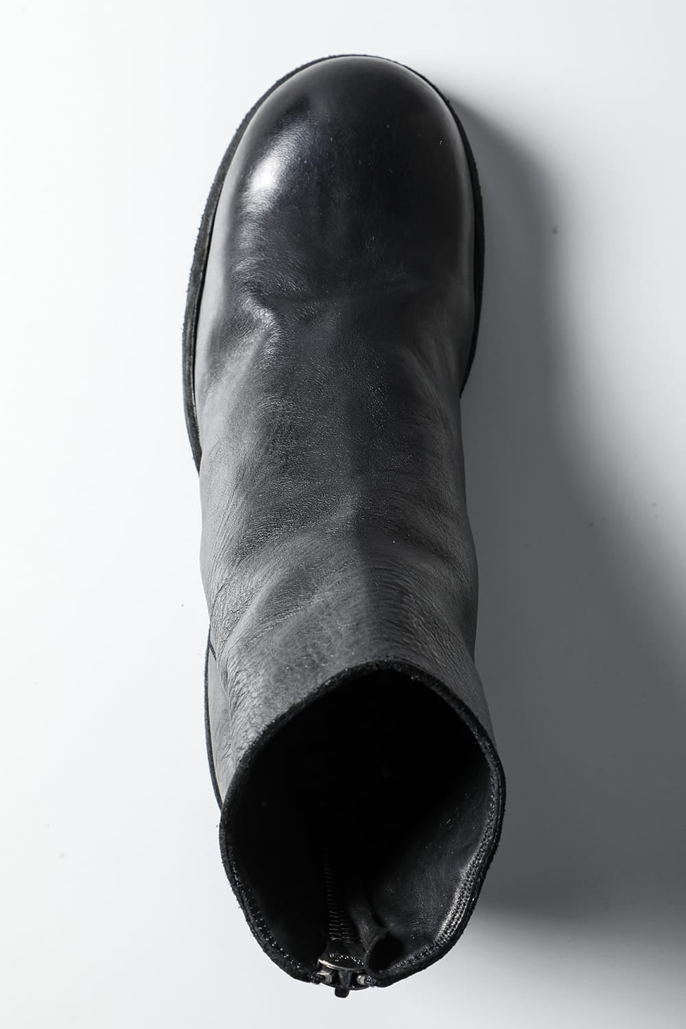 Short Back Zip Boots - Horse Full Grain Leather - 796Z
