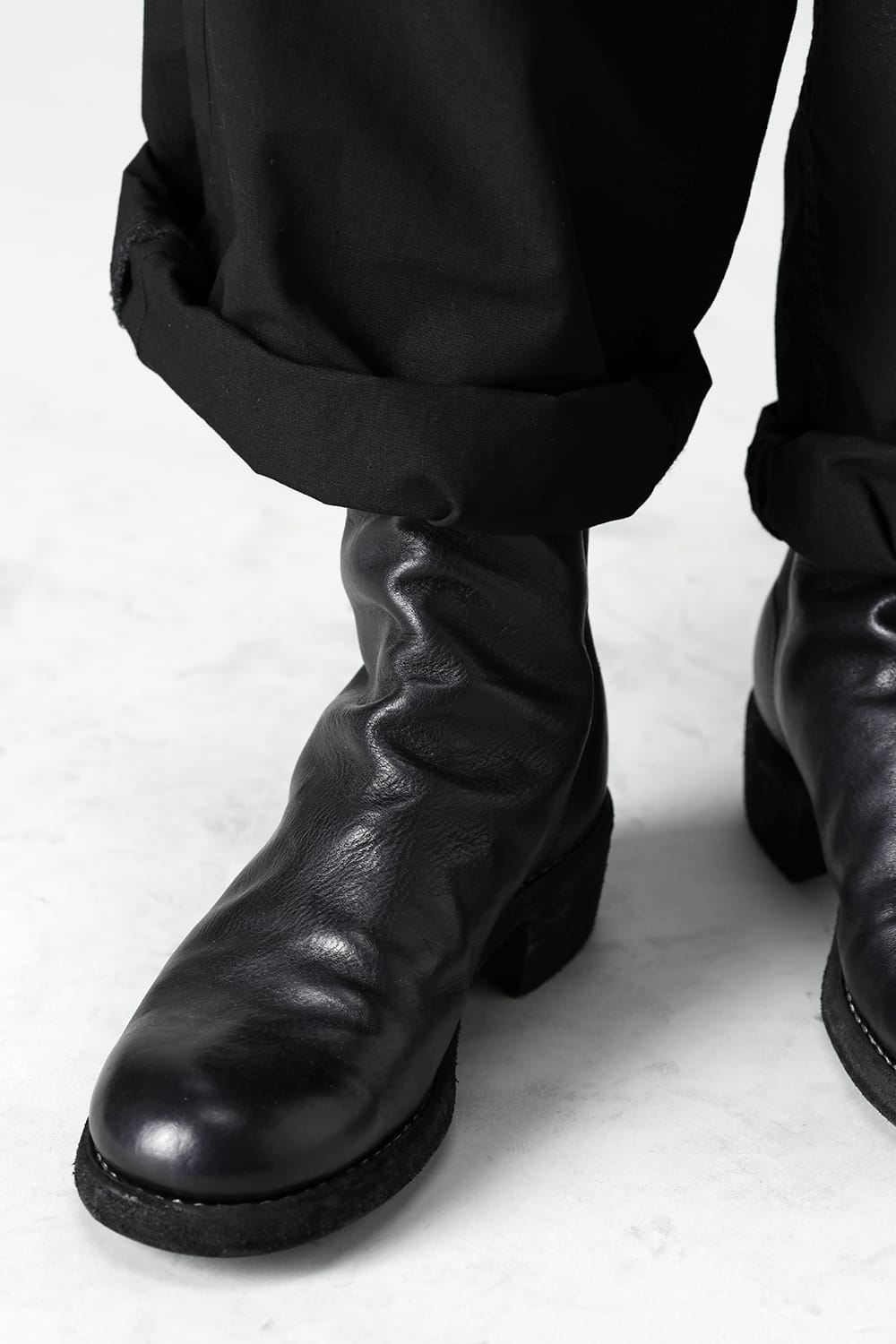 Short Back Zip Boots - Horse Full Grain Leather - 796Z