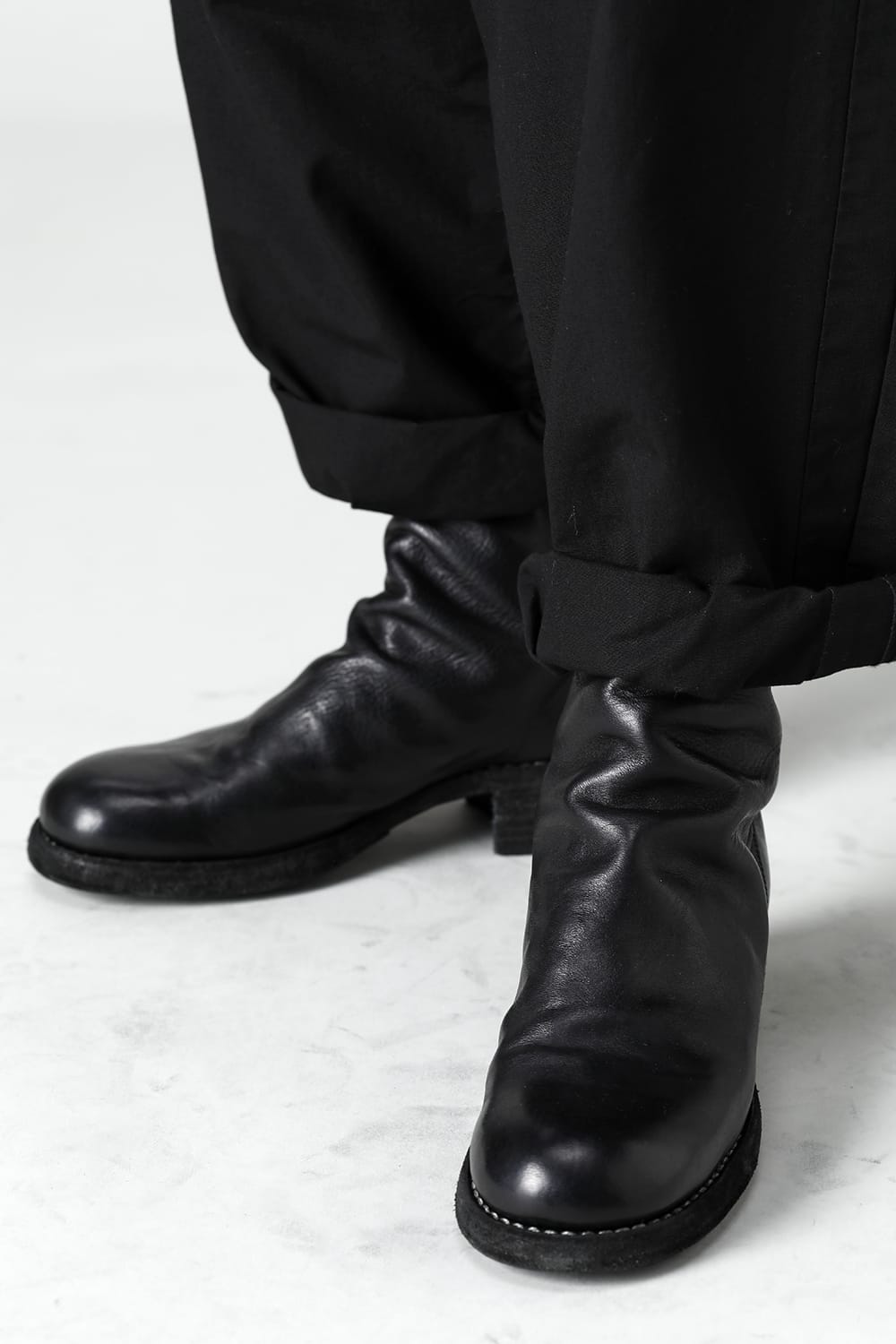 Short Back Zip Boots - Horse Full Grain Leather - 796Z