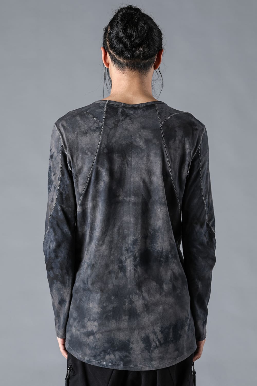 Uneven Dyed 30/- Soft Cotton Jersey Long Sleeve T-Shirt