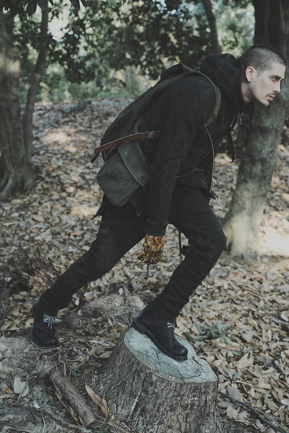 ハイパーストレッチ コットンジャージー フーデットジャケット	カーキ