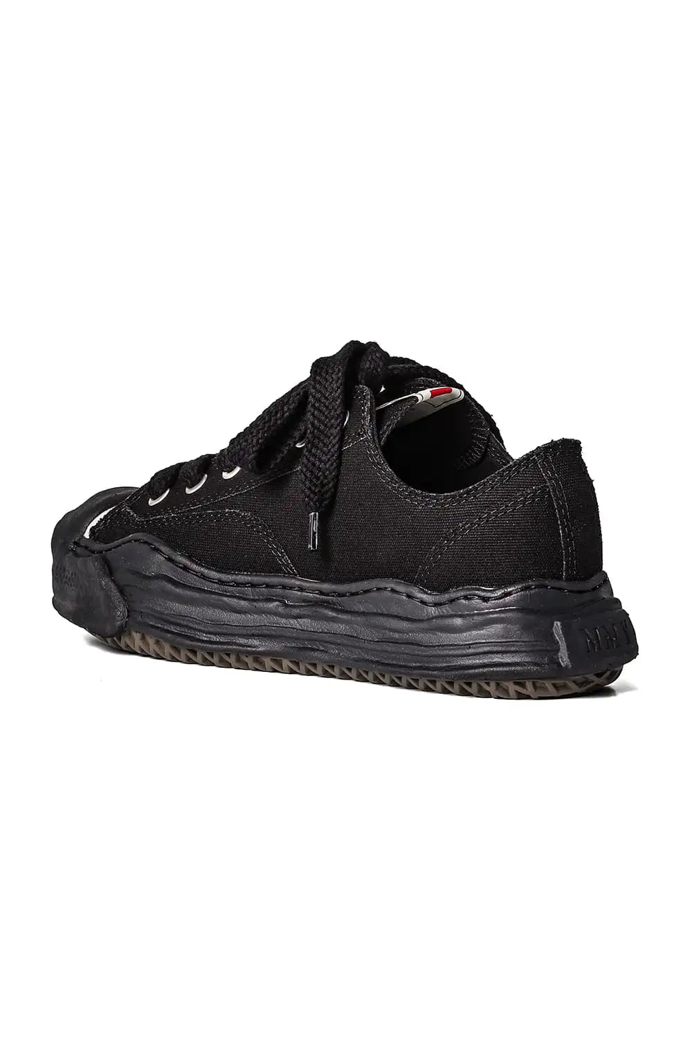 HANK Original sole Toe cap sneaker LOW canvas Black/Black