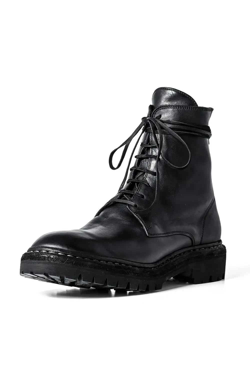 Norwegian welted Vibram-sole Back Zip Race Up Boots Horse Full Grain - 795BZV_N