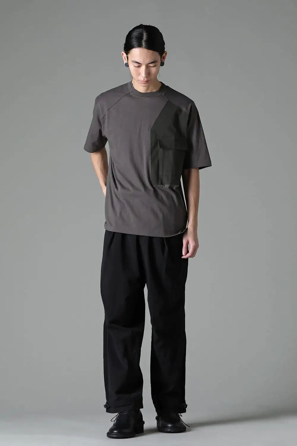 Cotton Jersey Pocket T-shirt  Gray