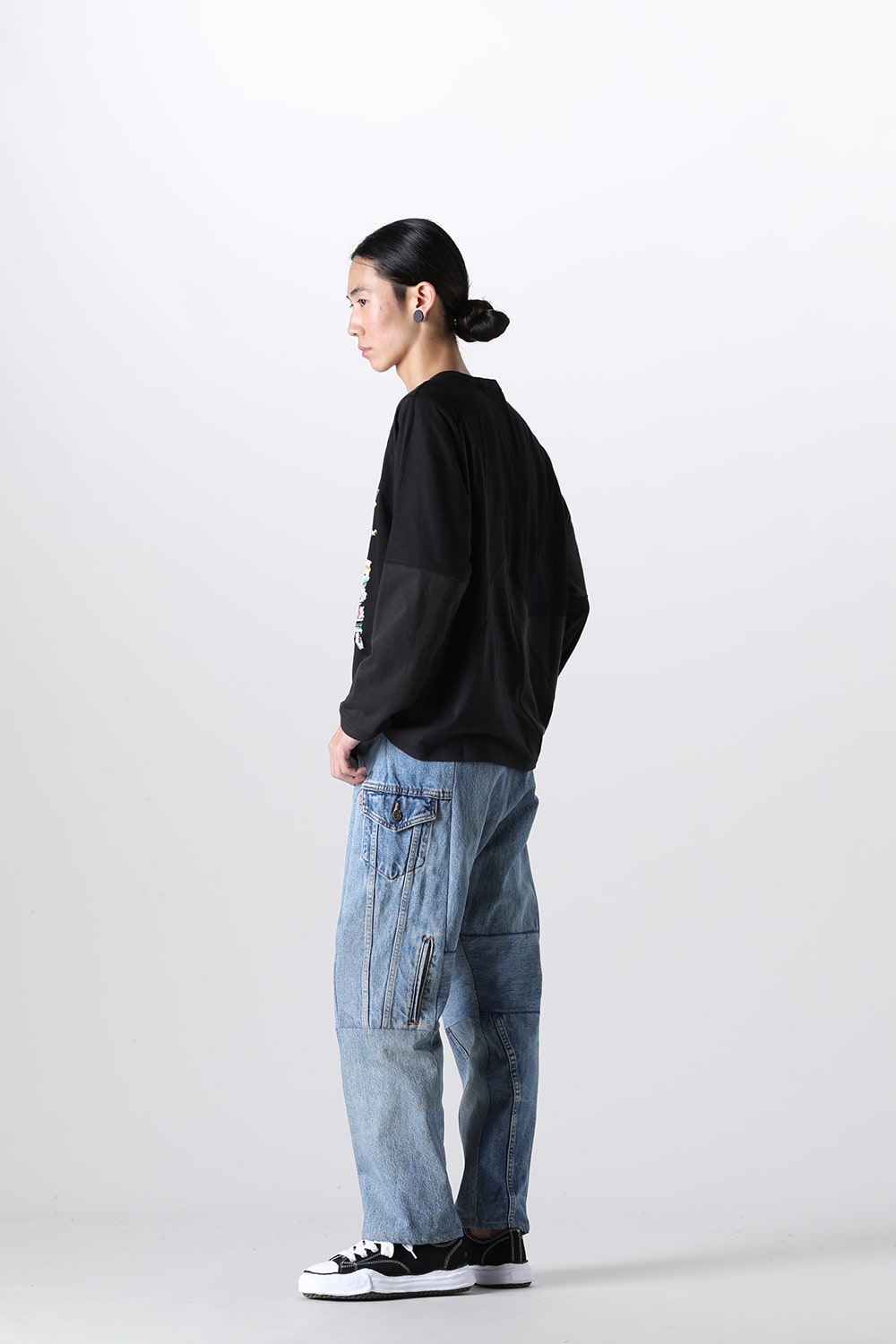 Denim Cargo Pants - M1