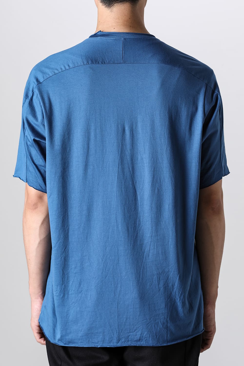 Sea Island cotton Short Sleeve T-shirt Blue