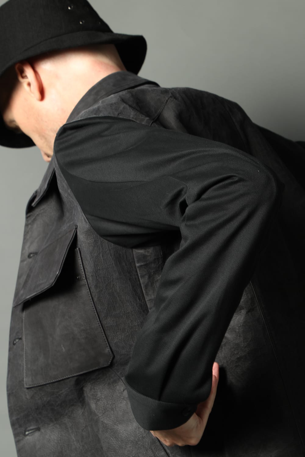 Leather CPO shirt Dyneema leather