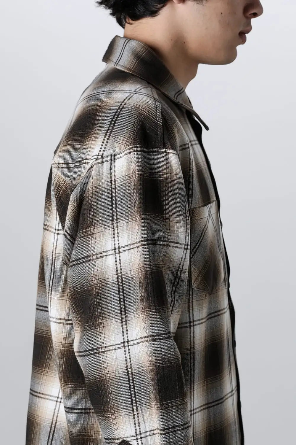 ドッキングシャツ ブラウン