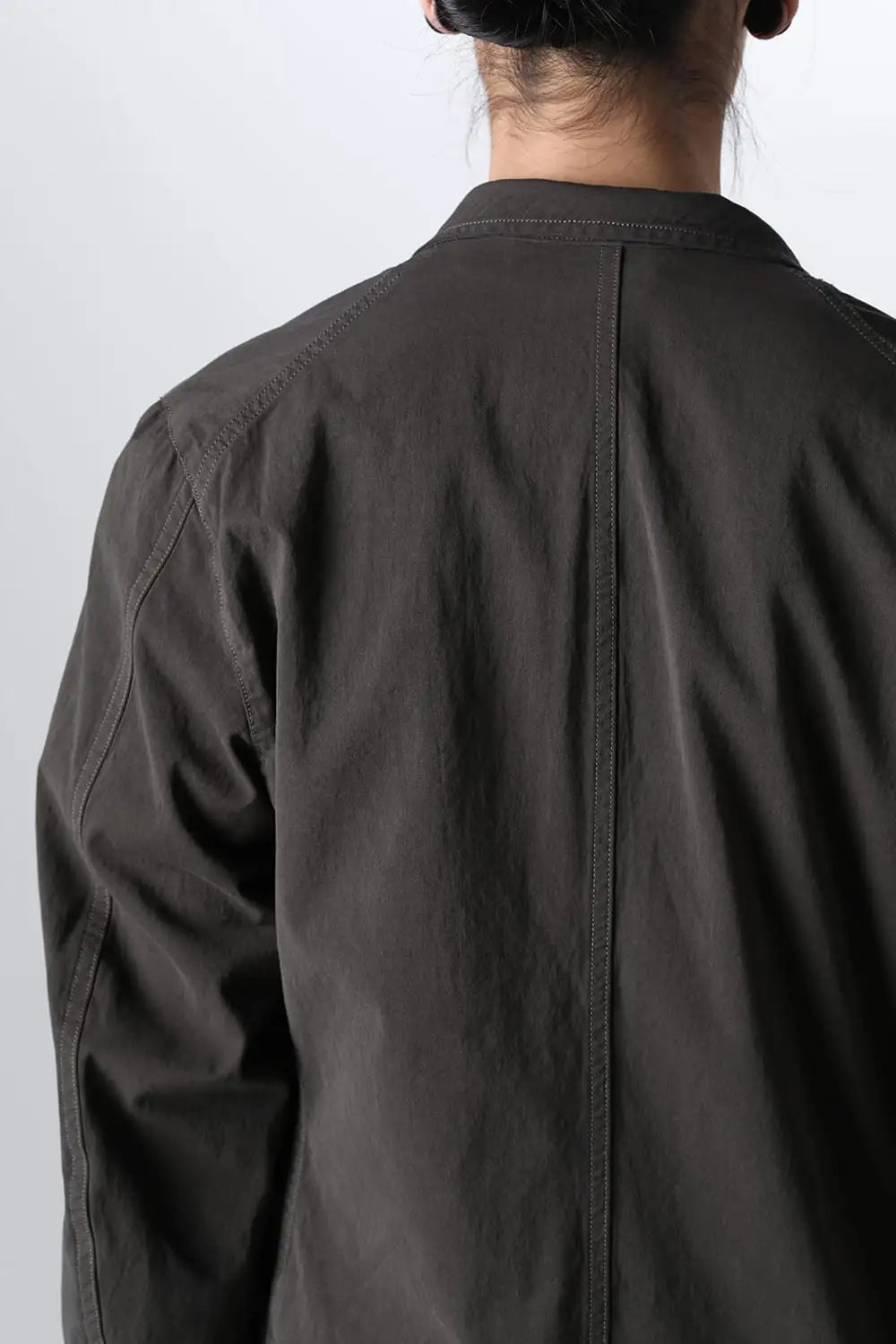 強撚ドライコットン ジャケット  オリーブドラブ