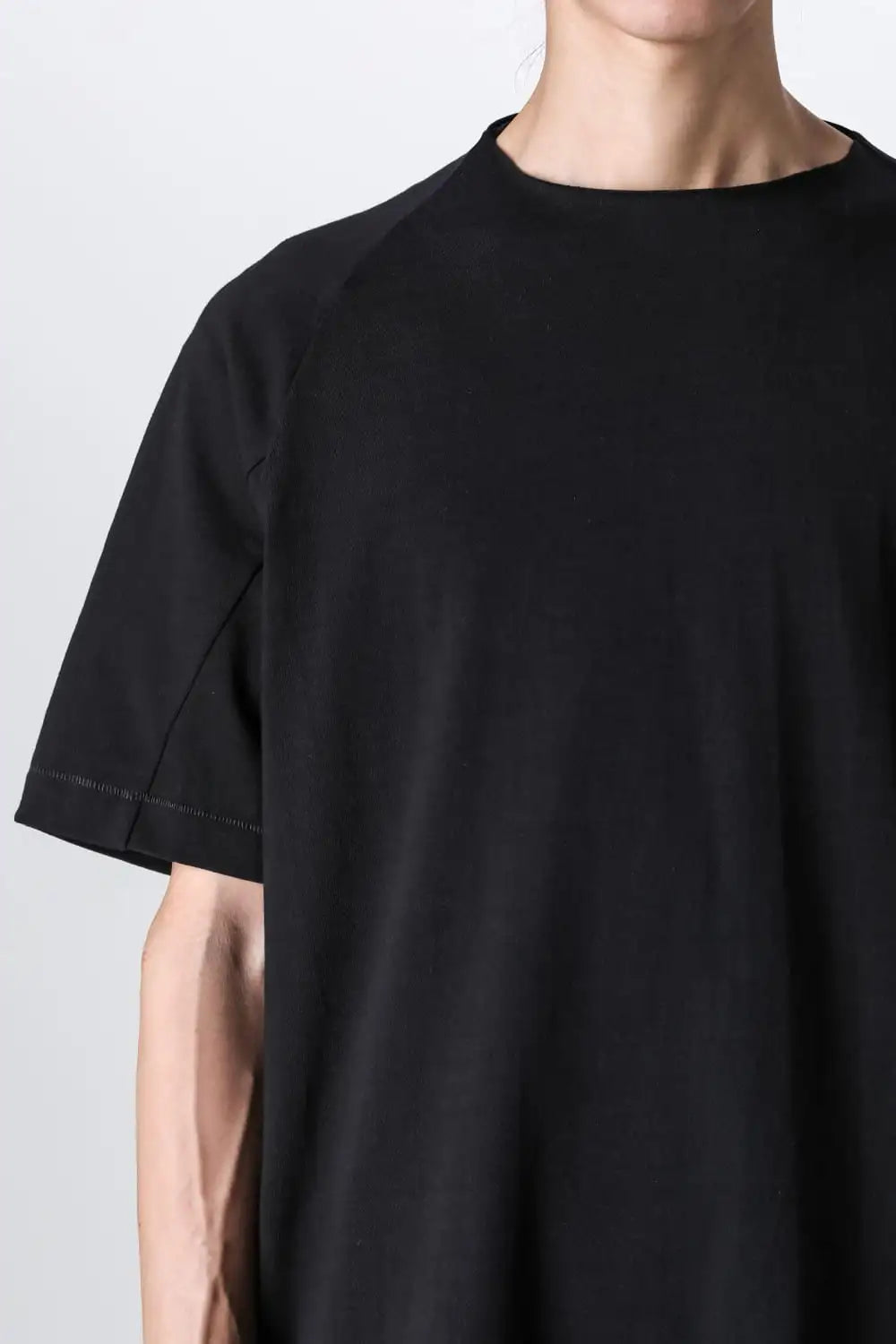 Short sleeve cotton jersey Black