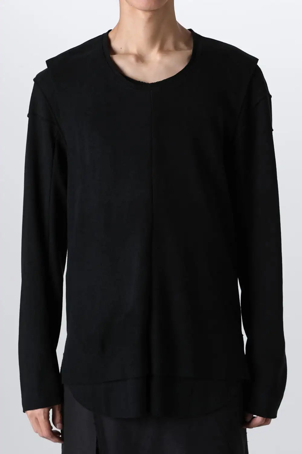 Separated Knit (Vest & 2 Shoulder L/S) Black