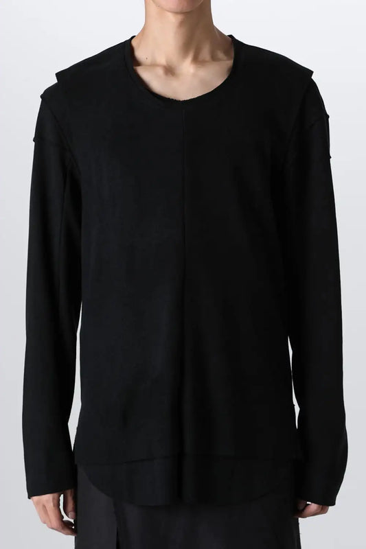 Separated Knit (Vest & 2 Shoulder L/S) Black