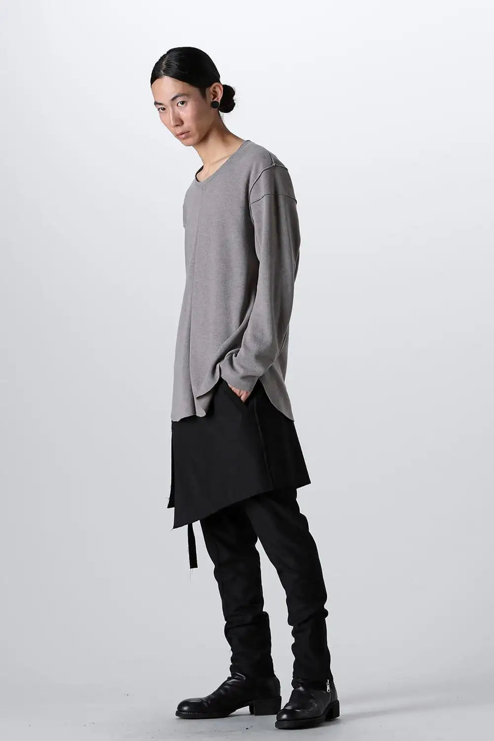 Separated Knit (Vest & 2 Shoulder L/S) L.Gray