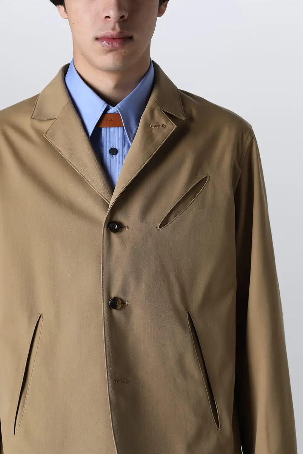 Slash Pocket Jacket Camel