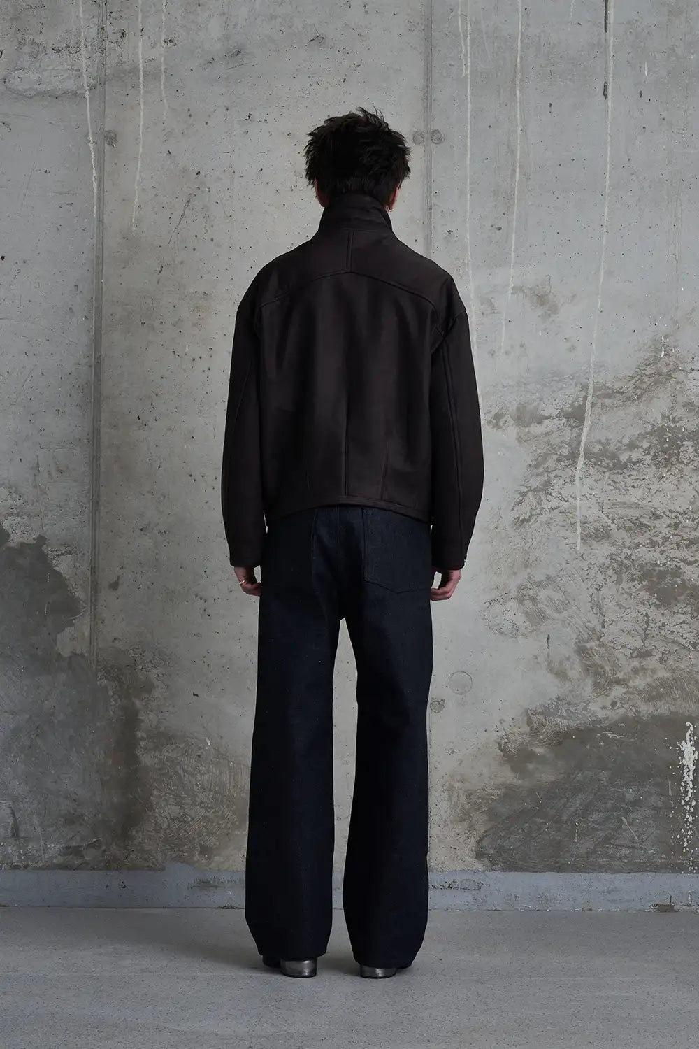 Padded Leather Blouson