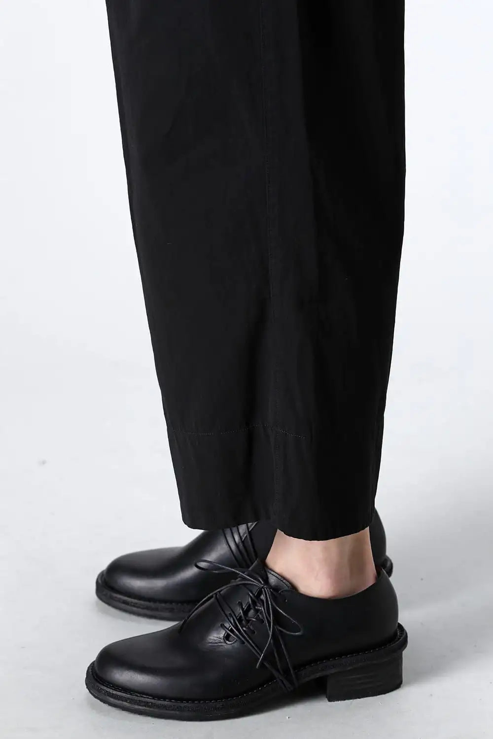 Dry Cotton Wide-Cropped Pants  Black