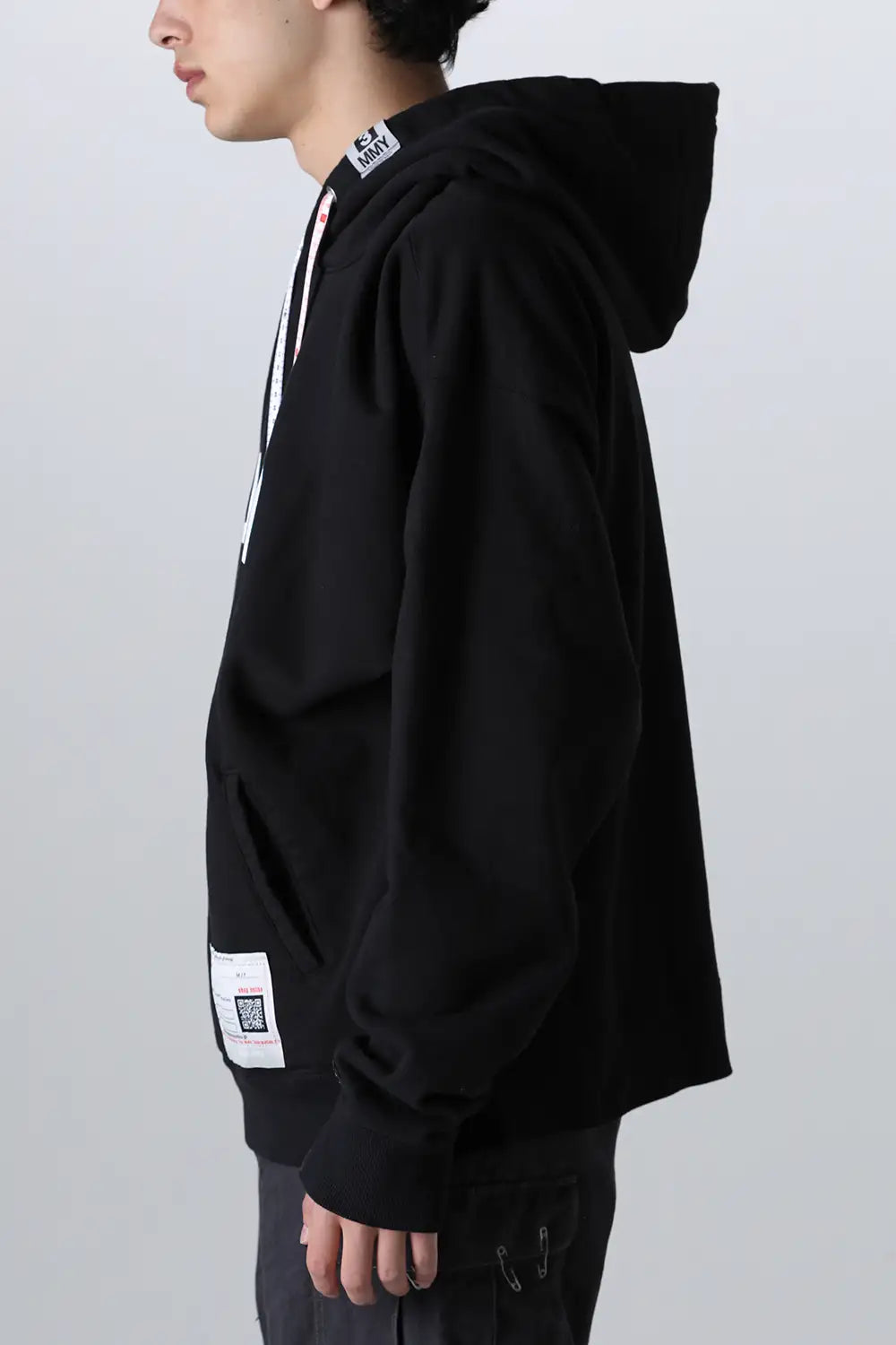 NASA Printed Hoodie Black