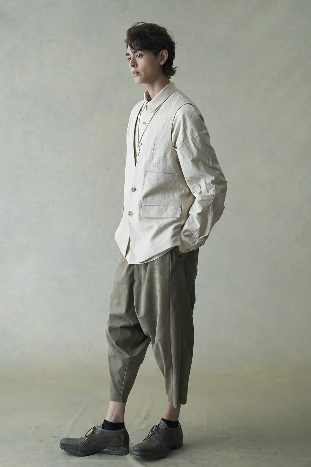 シャツ ルーズフィット コットンヘンプ