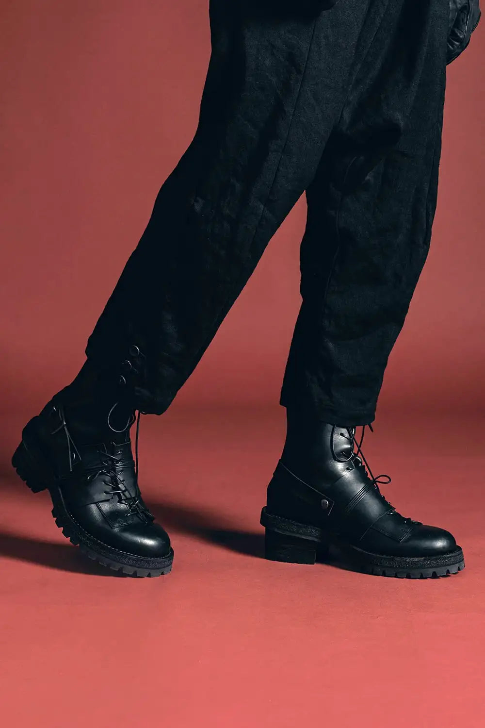 Layered Lace Up Boots