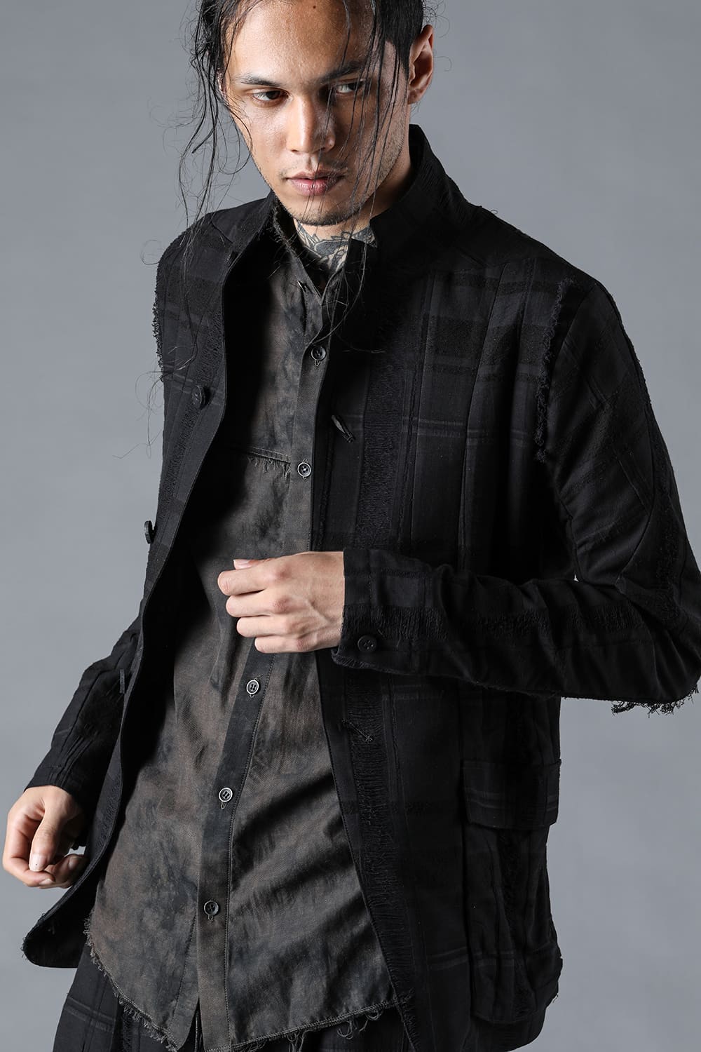 Check Jacquard Jacket