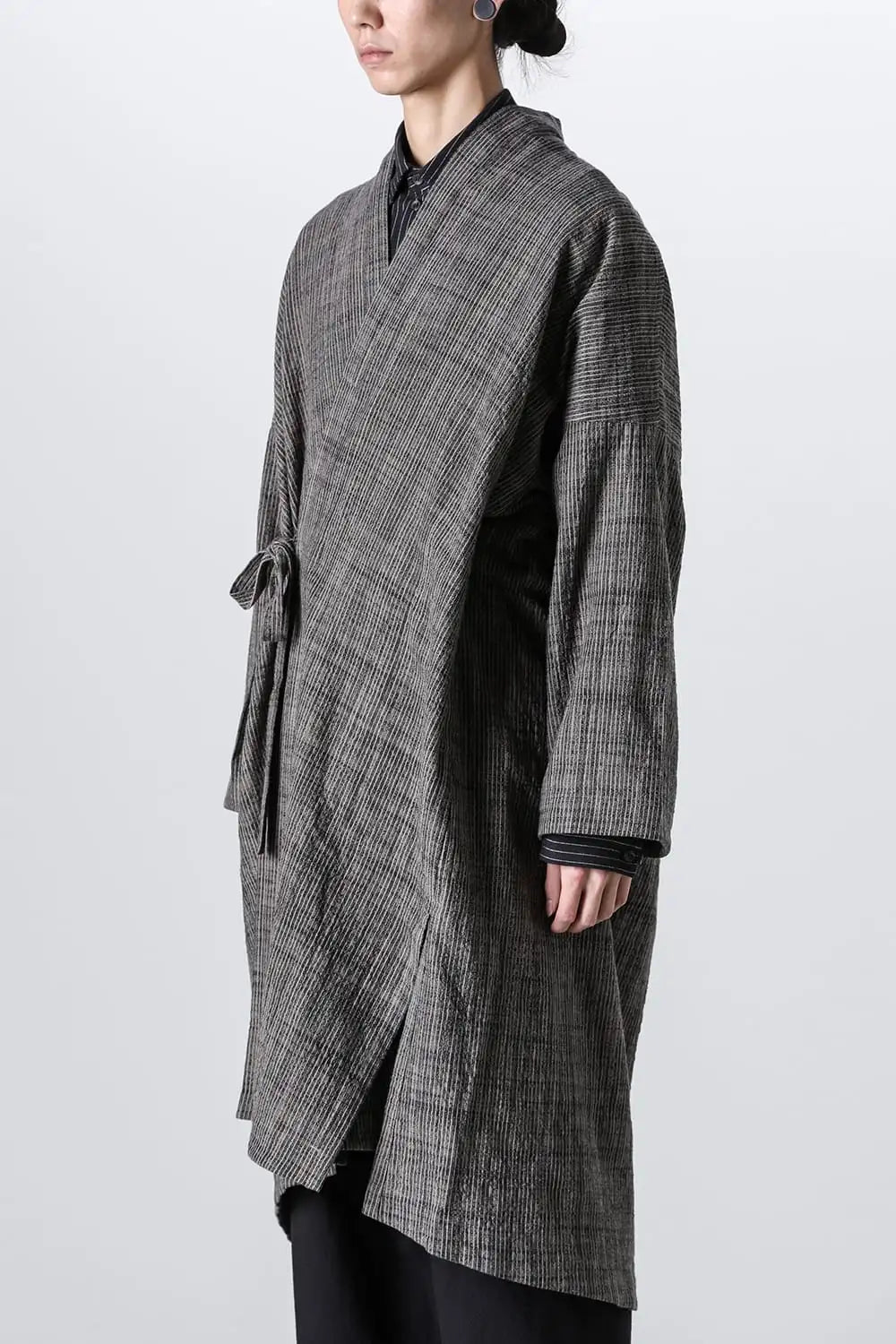 KIMONO#14 Cotton Cloth Vintage Striped