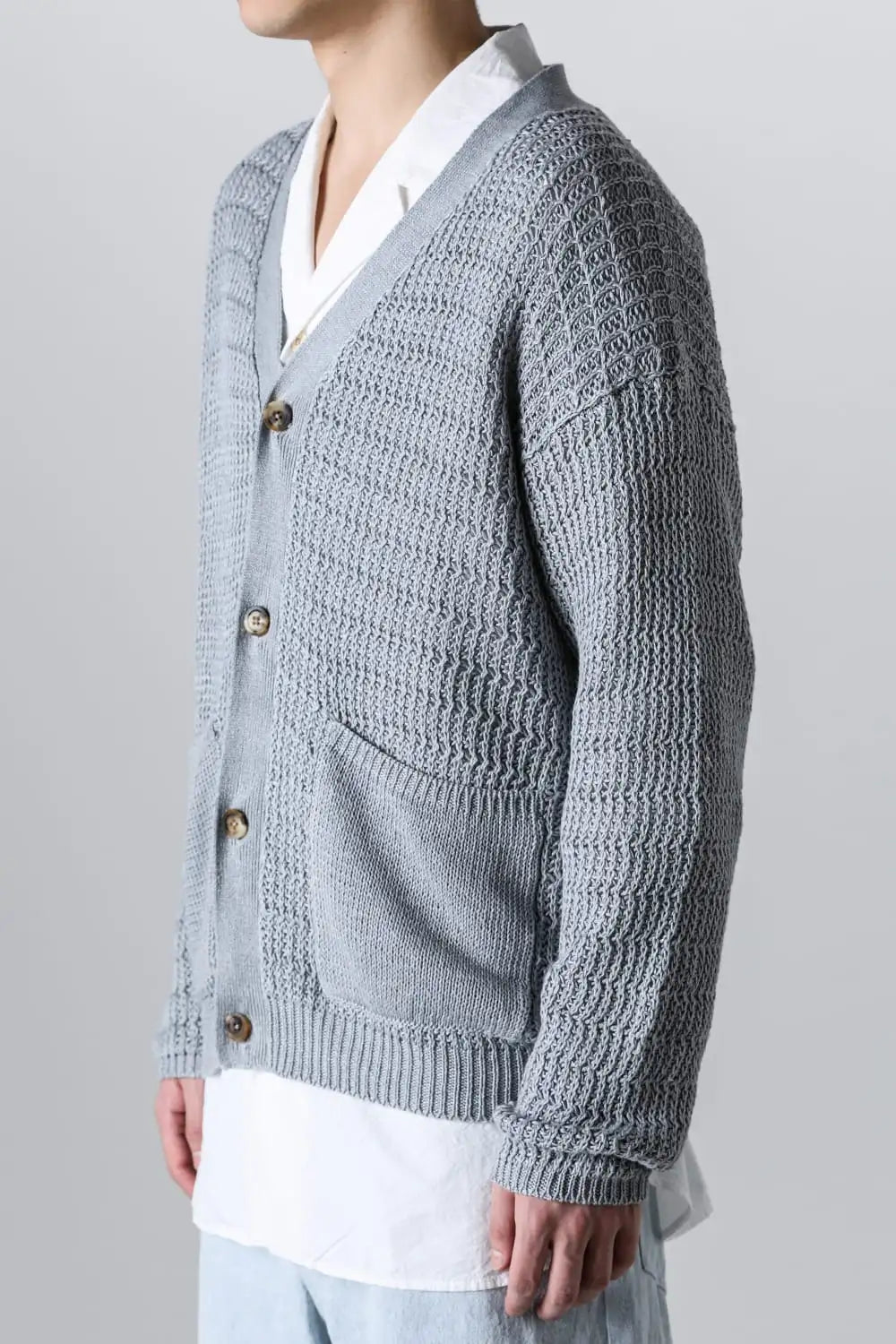 ディバーテッド リブカーディガン