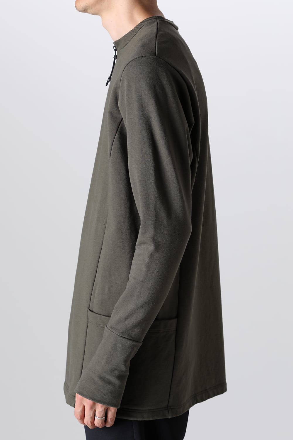 Henry Zip Up Jersey Khaki