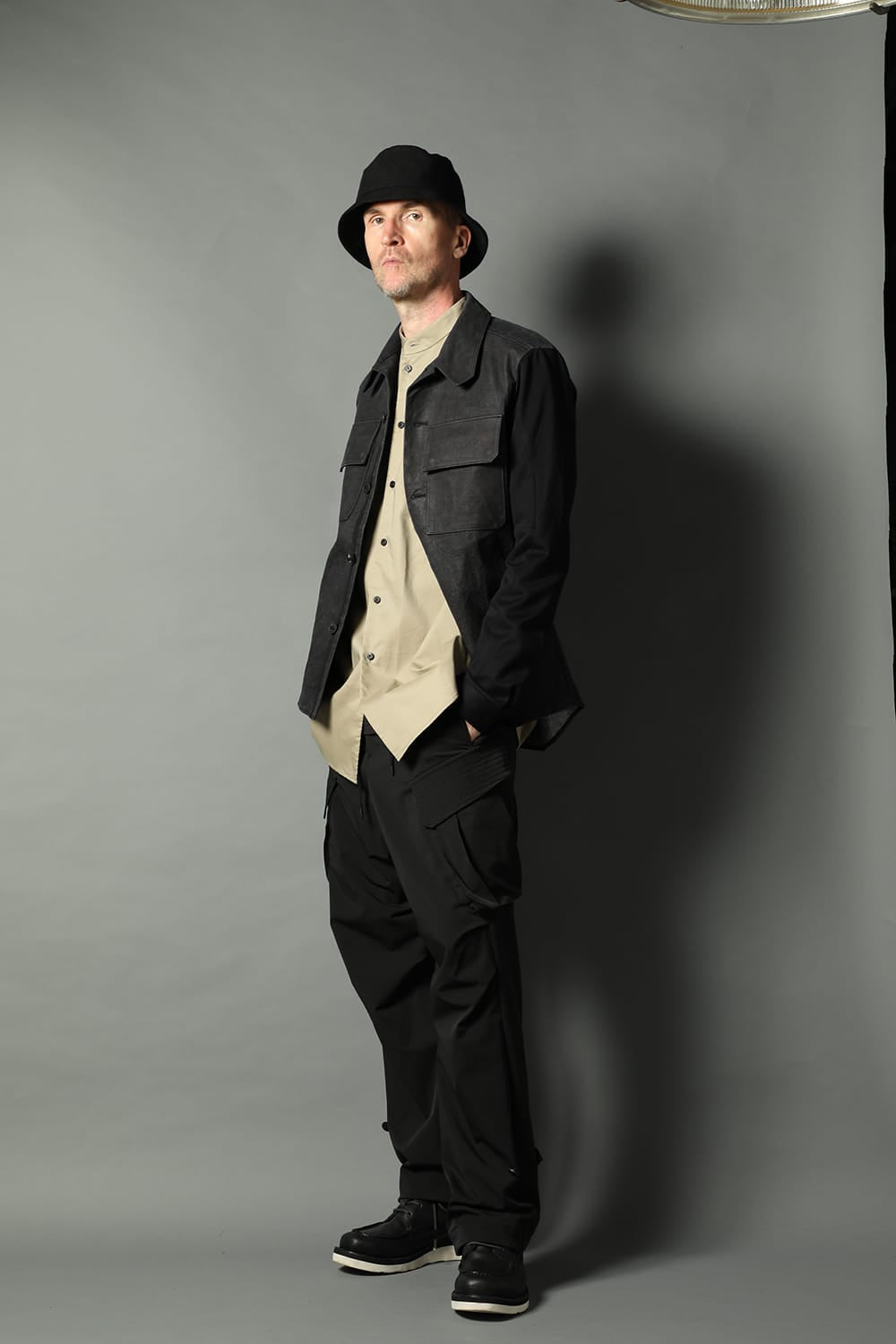 Leather CPO shirt Dyneema leather