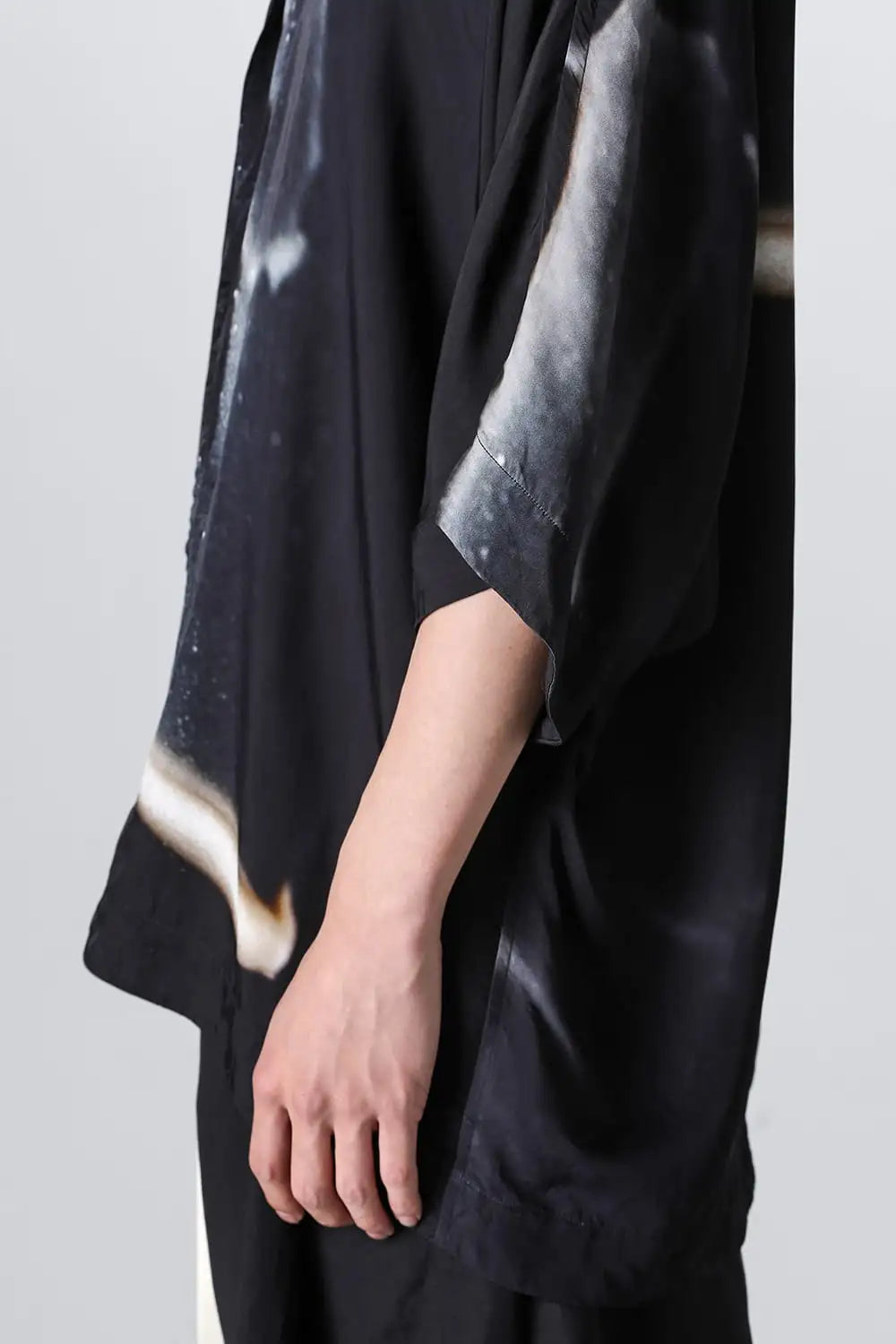 Printed Rayon Twill Short Sleeve Shirt