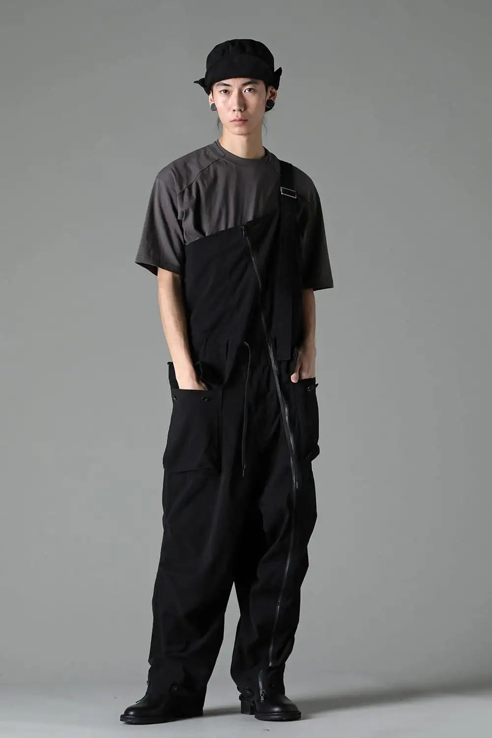 強撚ドライコットン オーバーオール