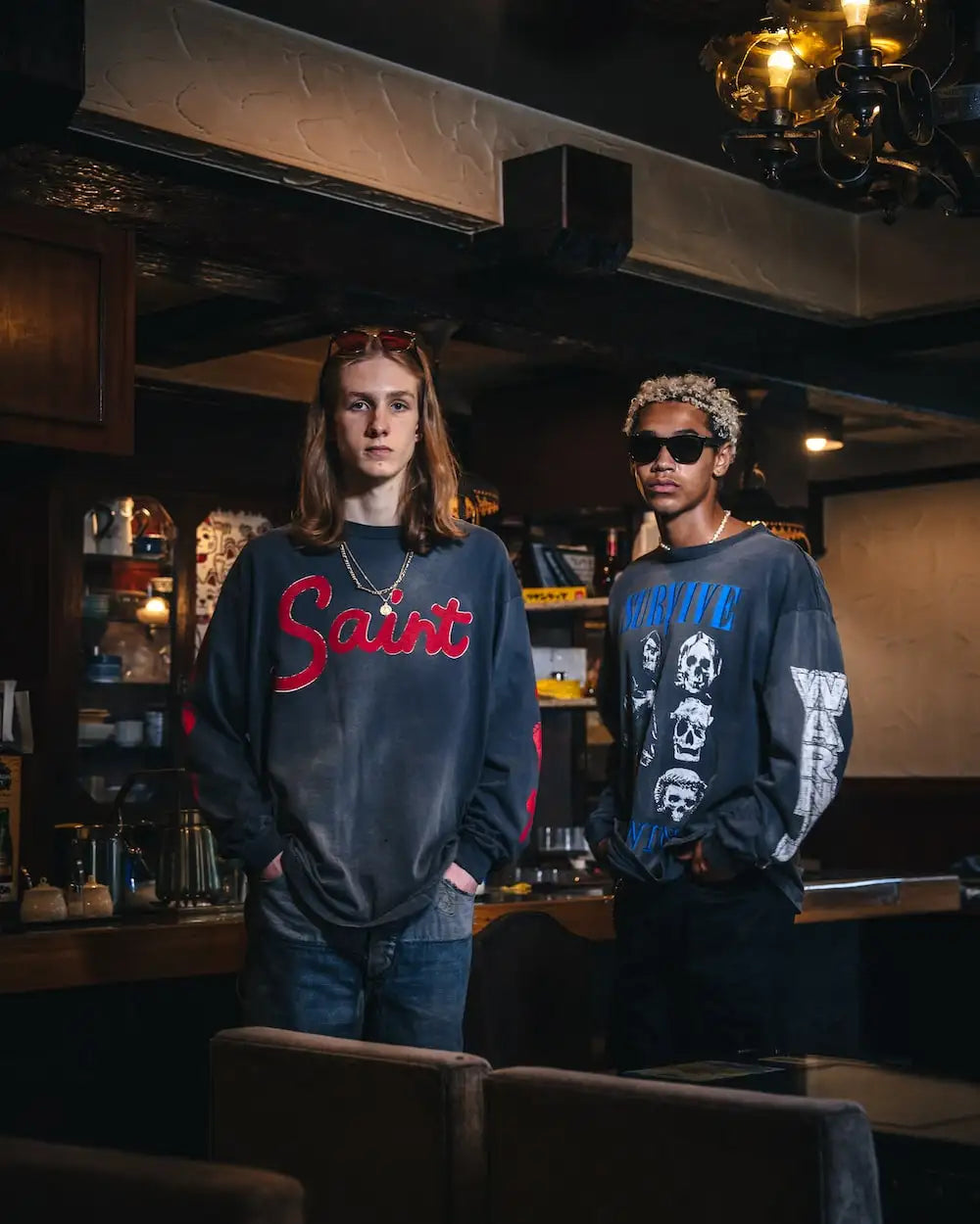 FOOT PRINT Long sleeve T-shirt