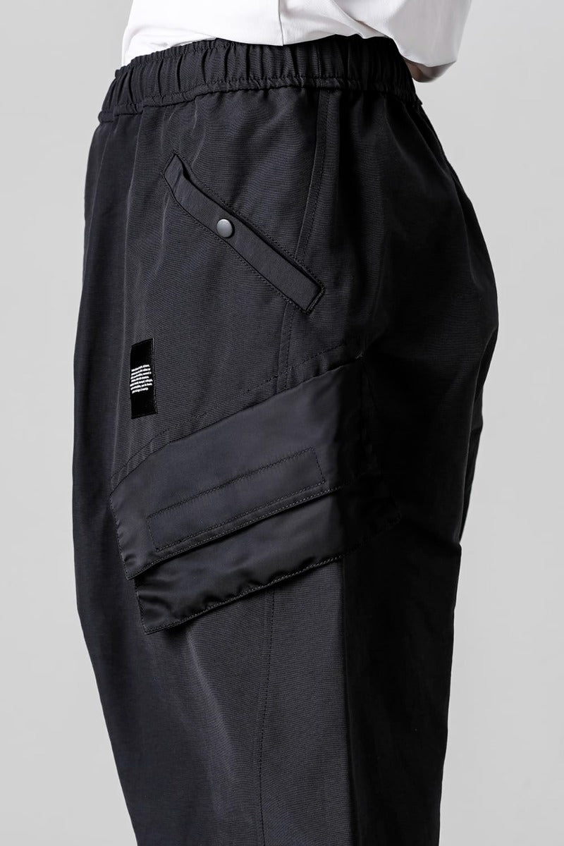 Cotton Sweat Sarrouel Pants Black