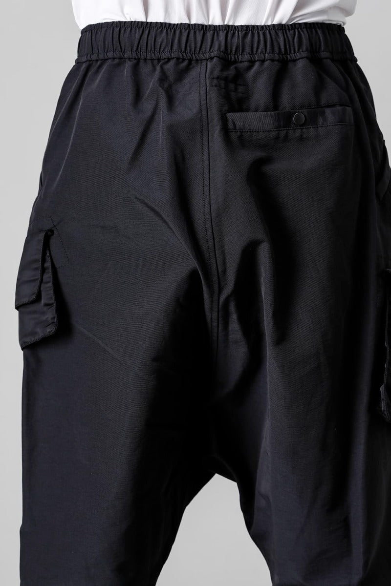 Cotton Sweat Sarrouel Pants Black