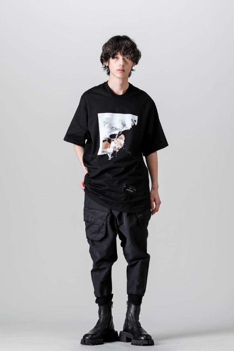 Cotton Sweat Sarrouel Pants Black