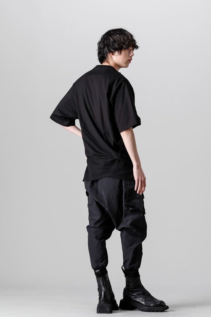 Cotton Sweat Sarrouel Pants Black