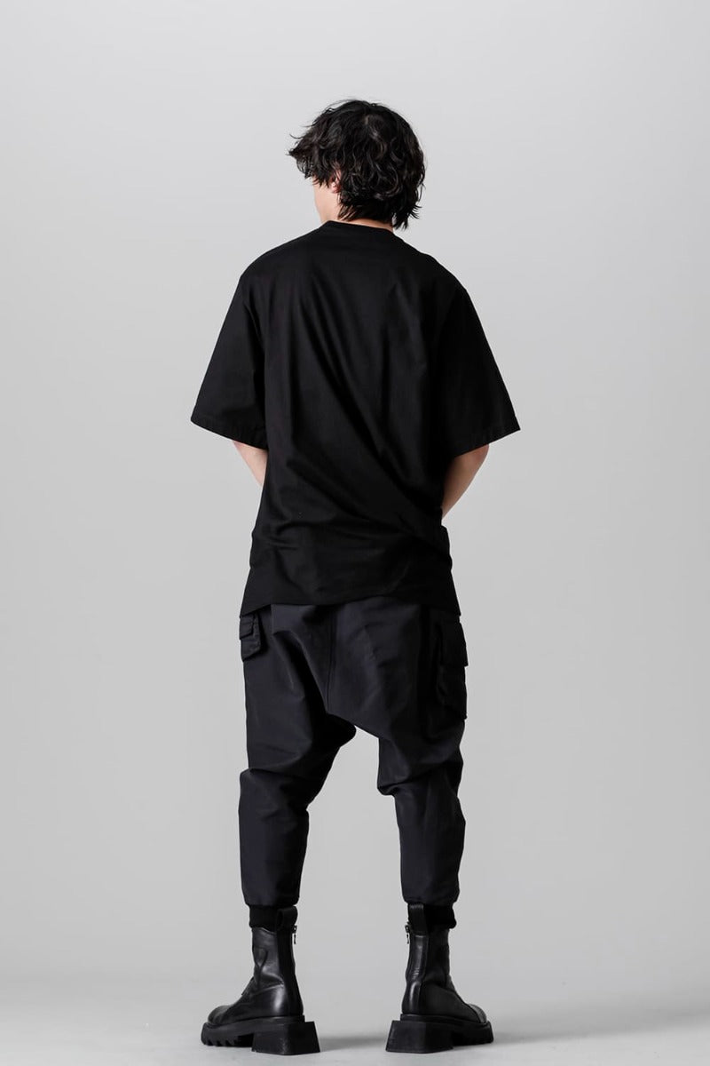 Cotton Sweat Sarrouel Pants Black