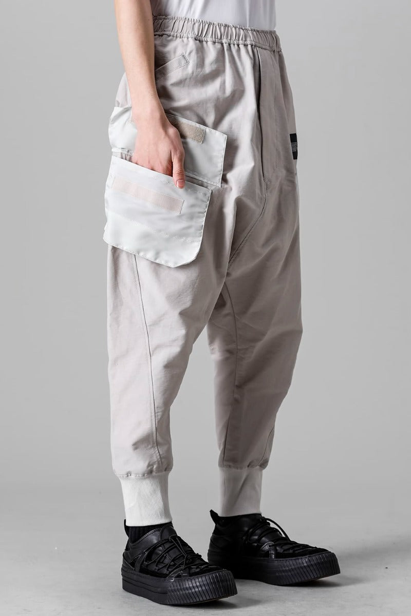 Cotton Sweat Sarrouel Pants Light Gray