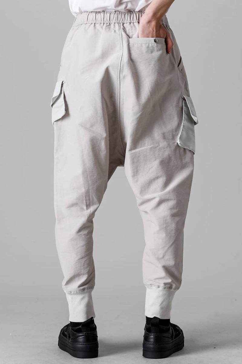 Cotton Sweat Sarrouel Pants Light Gray