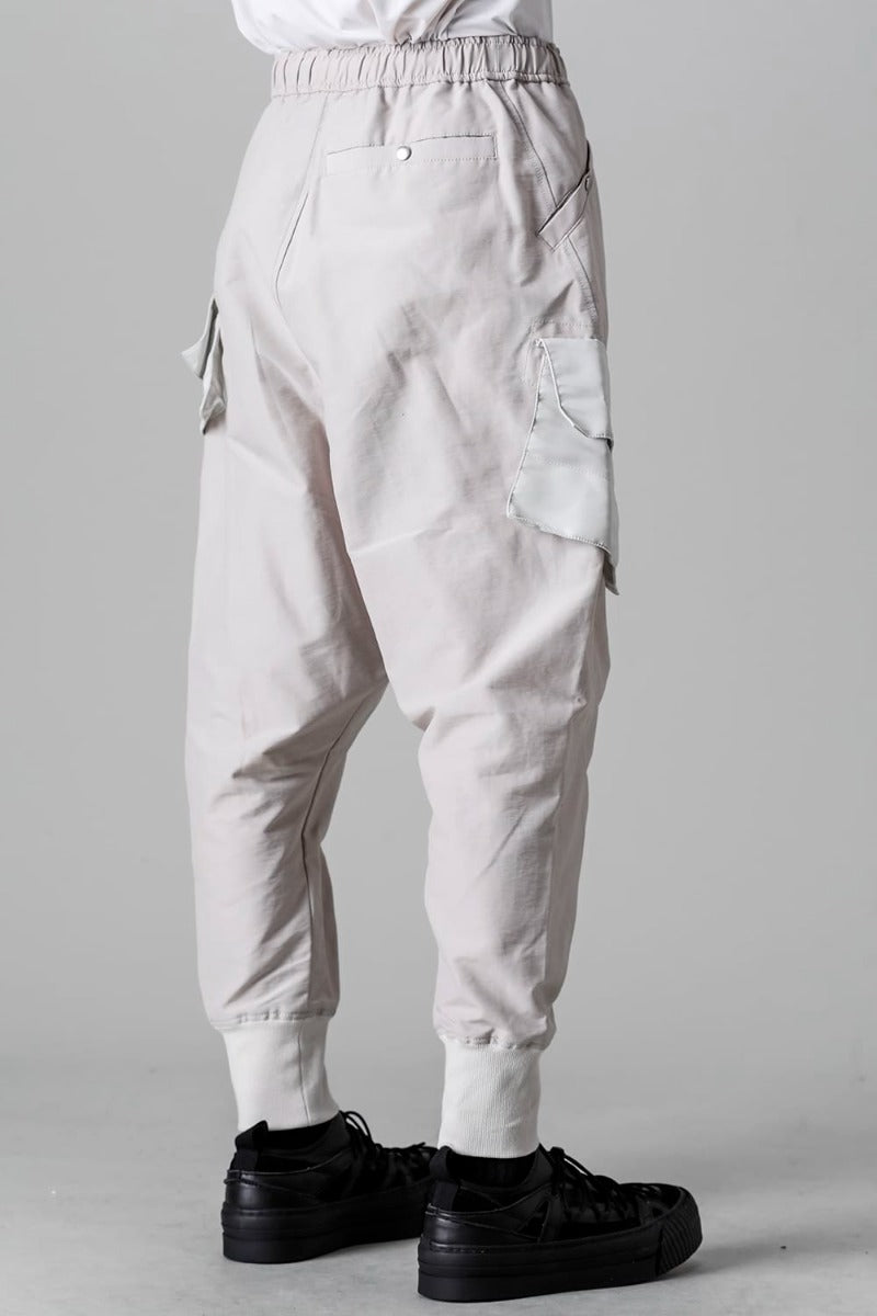 Cotton Sweat Sarrouel Pants Light Gray