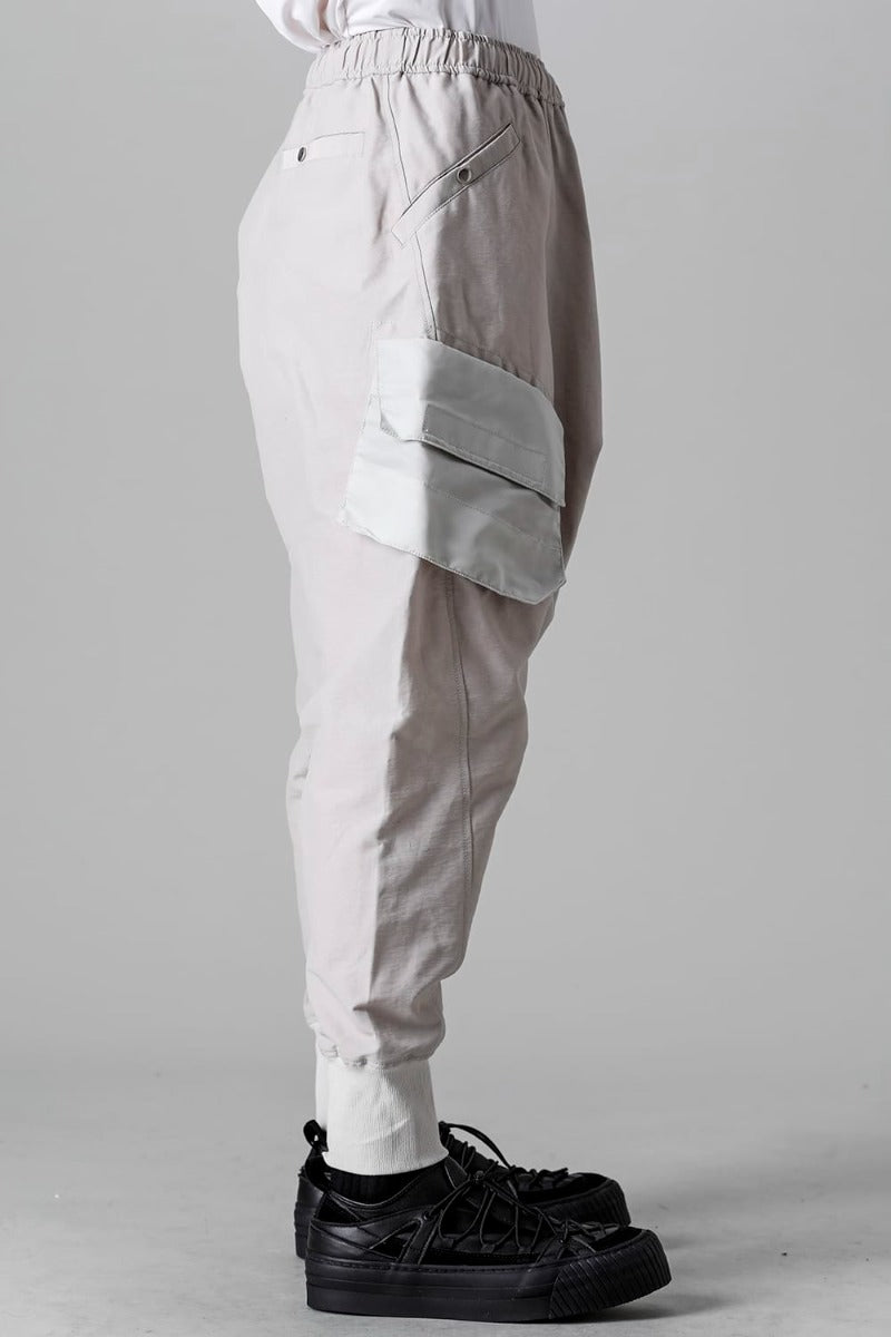 Cotton Sweat Sarrouel Pants Light Gray