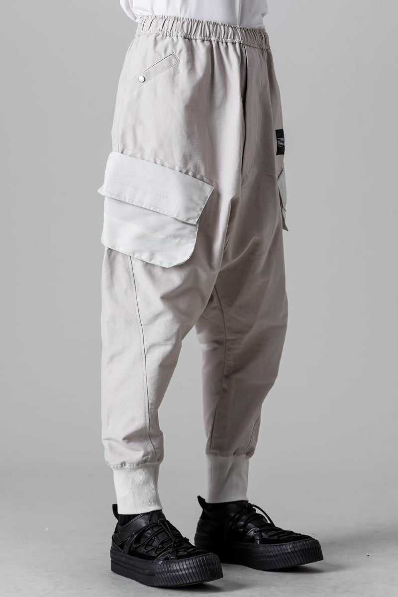 Cotton Sweat Sarrouel Pants Light Gray