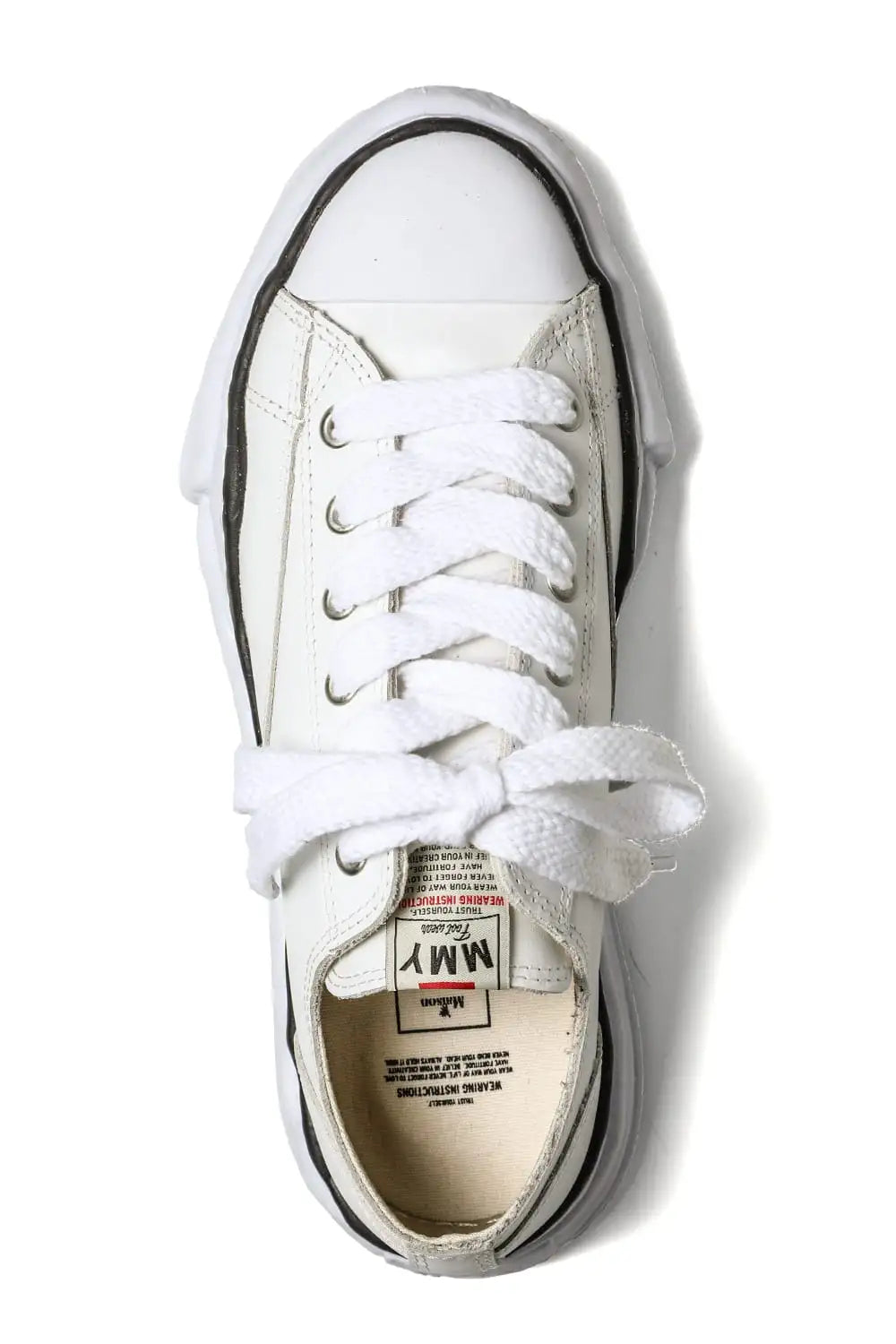 PETERSON leather low-top sneaker White